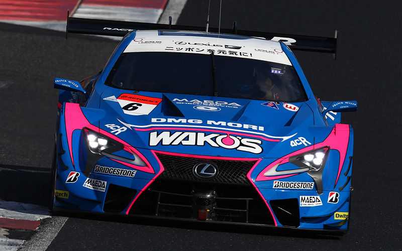 [Official test at Okayama: Day 2] WAKO'S 4CR LC500 takes Day 2 top time. K-tunes RC F GT3 ends at first place in GT300.の画像