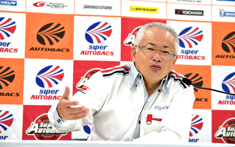 Chairman Bandoh tells in regular GTA press conference a plan for joint race with DTM during the 2017 offseason.の画像