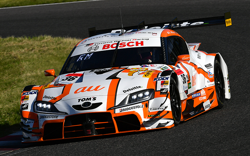 Rd. 3 Qualifying GT500: Tsuboi drives the au TOM'S GR Supra to win his first pole position in the GT500 class!の画像