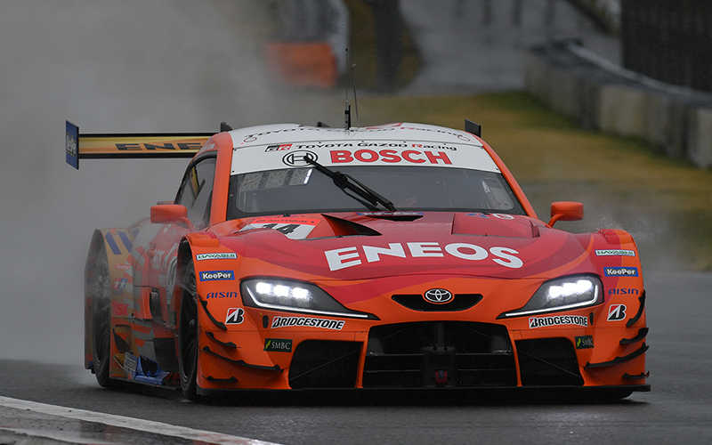 Official Test Fuji Speedway Day 2 – Fastest in continued rain on Day 2 is ENEOS X PRIME GR Supra! Fastest in GT300 is the SAITAMATOYOPET GB GR Supra GTの画像