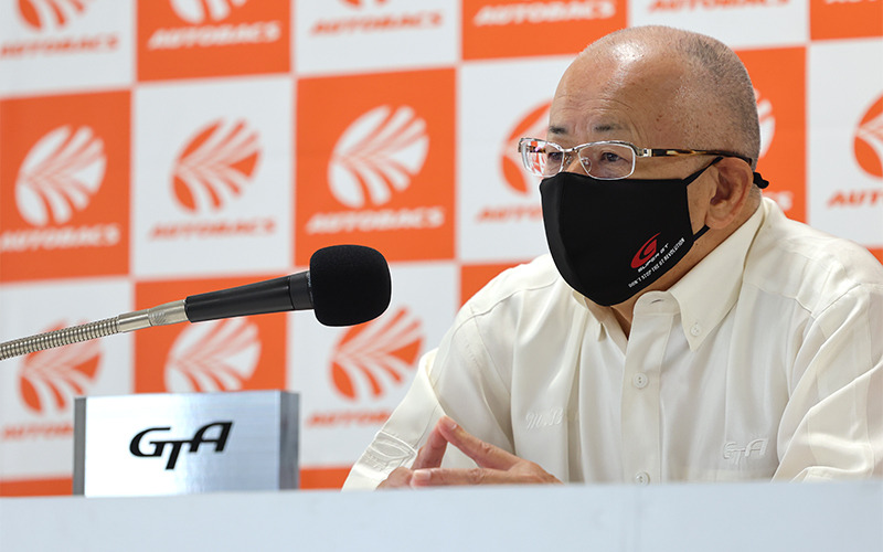 【GTA定例会見：Rd.4 もてぎ】坂東GTA代表が2022年シーズンや今後の海外戦の展望について答えるの画像