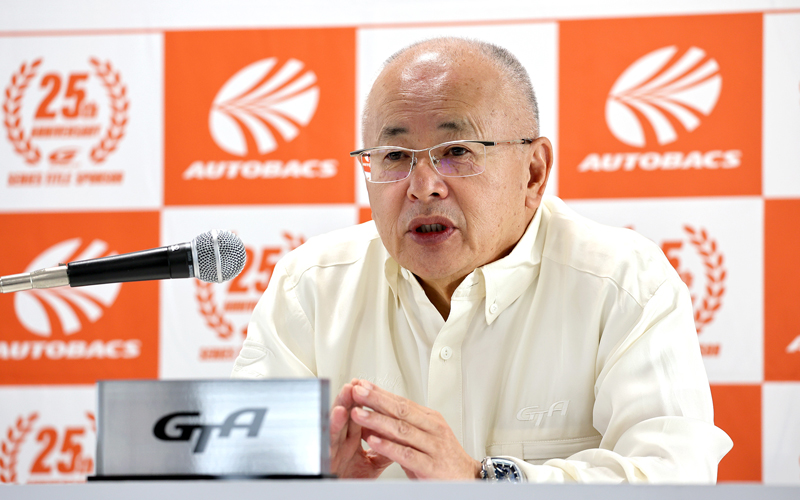 【GTA Regular Press Conference: Rd.8 Motegi】 GTA Chairman Bandoh shares thoughts on this season as well as new initiatives awaiting next year.の画像