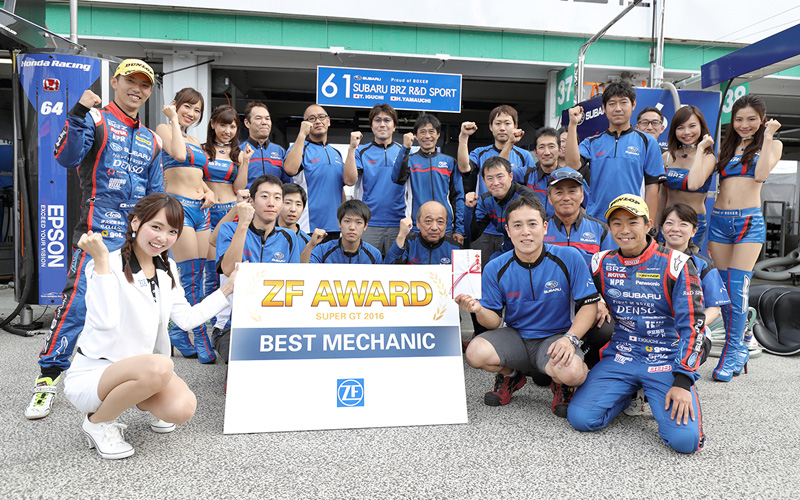 The ZF Award for round 4 at SUGO has been granted to the No.61 R&D SPORTの画像