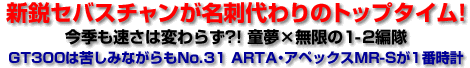 新鋭セバスチャンが名刺代わりのトップタイム!/今季も速さは変わらず?! 童夢×無限の1-2編隊/GT300は苦しみながらもNo.31 ARTA・アペックスMR-Sが1番時計