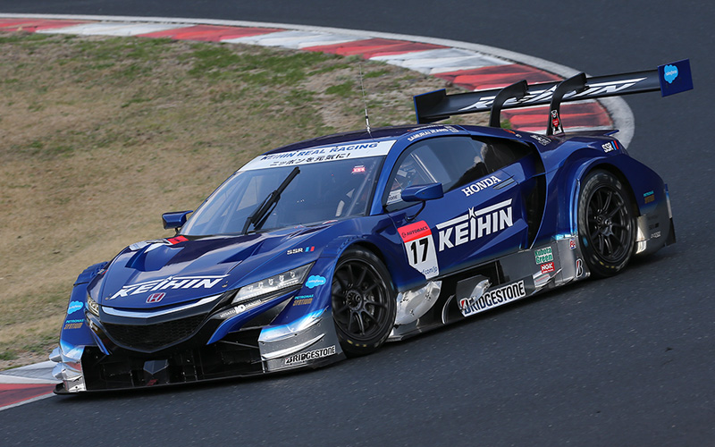 KEIHIN NSX-GT triumphs! Button and the RAYBRIG NSX-GT finish 2nd