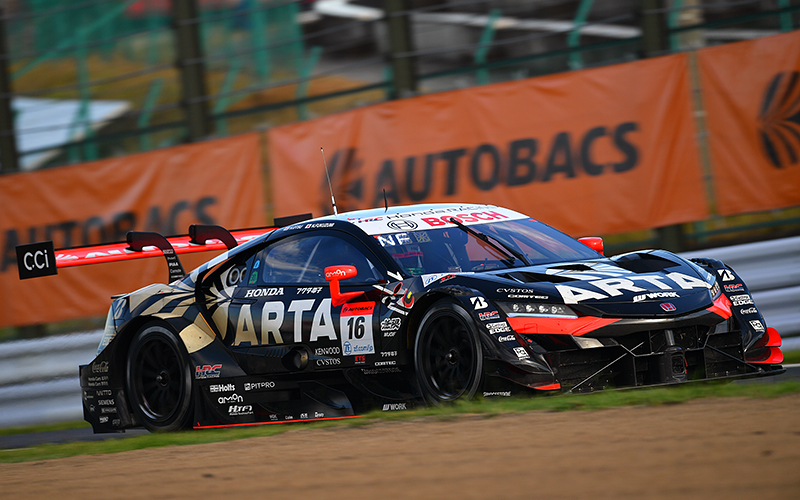 Rd. 5 Race GT500: A magnificent Win from Pole Position! A rewarding victory for the No. 16 ARTA MUGEN NSX-GT